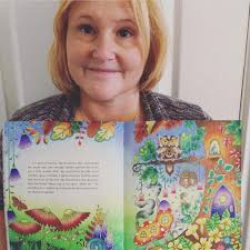 This is Claire. She is just one of the many wonderful people that make up  the Colouring Community. We are a creative movement of people who pick up  pens and pencils and