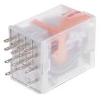 Relè Phoenix Contact serie REL-IR4/L- 24AC/4X21, 4PDT, bobina 24V ca,  Montaggio su circuito stampato