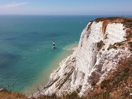 Coastal walk via eastbourne's promenade, beachy head and the 7 sisters, then inland over the downs to east dean. Hd Wallpaper Seven Sisters Lighthouse Cliff Sea Coast Eastbourne East Sussex Wallpaper Flare