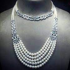 Angeloxdexluca Enchanting Diamonds And Pearls Necklace By Cartier Unforgettable Beauty Astonishing Glam Pearl Jewelry Beautiful Jewelry Cz Wedding Jewelry