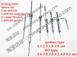 Us 87 0 Medical Orthopedic Instrument Locking Bone Plate Drill Sleeve K Wire Vertical Guider Drill Bit Guide Limiter Ao Design Trauma In Braces