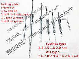 us 87 0 medical orthopedic instrument locking bone plate drill sleeve k wire vertical guider drill bit guide limiter ao design trauma in braces