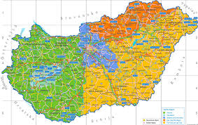 Strassenkarte Von Ungarn