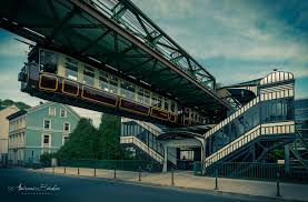 Wuppertal Suspension Monorail The Kaiserwagen Vintage Taj Mahal Wuppertal Fototapete