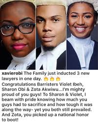 Three Family Members Called To The Nigerian Bar On The Same Day