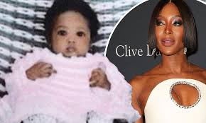 «my daughter, baby @adutakech what can i say !! Naomi Campbell Celebrates Her 50th Birthday By Sharing A Throwback Baby Photo And A Toddler Pic Daily Mail Online