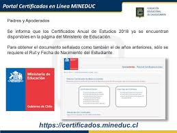 The vision of the ministry of education (mineduc) is to provide the citizens of rwanda with equal opportunities to high quality education through world class learning facilities and renowned learning. Https Certificados Mineduc Cl Mvc Home Colegio Chuquicamata Fech Calama Facebook