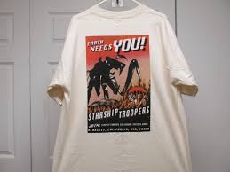 STARSHIP TROOPERS VINTAGE 1995 XL TIPPETT STUDIO VFX CREW FILM PROMO SHIRT  RARE | eBay