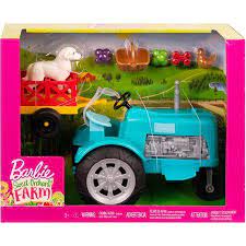 Barbie Sweet Orchard Farm Toy Tractor And Wagon Playset With 2 Animals And More Walmart Com Barbie Toys Farm Toys Barbie