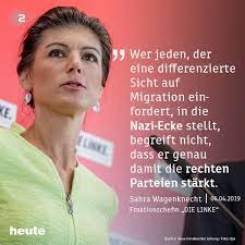Дрожь (перевод ильдара галиева из оренбурга). Zdf Heute Die Linken Fraktionschefin Sahra Wagenknecht Facebook