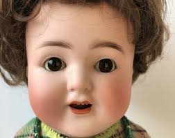 Reproduction of Antique French Bebe Tete Dep 18” Doll by Opal Butler