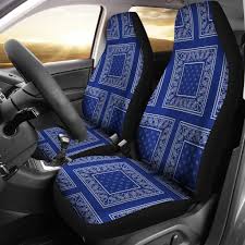 Royal Blue Bandana Car Seat Covers Patch Car Seats Car Seat Cover Sets Carseat Cover