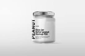 Download Free Glass Jar Butter Peanut Mockup Psd Creativetacos
