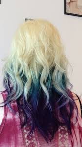Ombre Blonde Teal And Purple Hair Teal And Purple Hair Teal Ombre Hair Hair Color For Black Hair