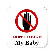 Don T Touch My Baby Square Sticker Zazzle Com Baby Gifts Ideas Diy Touch Me Dont Touch