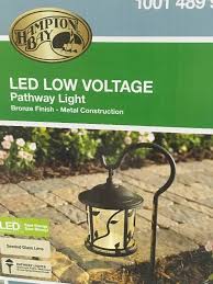 Lot Of Two Hampton Bay Low Voltage Bronze Outdoor Integrated Led Floral Shepherd Hook Landscape Path Light Not Used Kx Real Deals Tools Patio Housewares And More Inver Grove K Bid