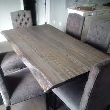 Live Edge Ash Table With A Slate Grey Stain Live Edge Dining Table Ash Dining Tables Living Table