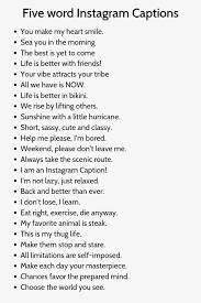 Five Word Instagram Captions Funny Instagram Captions Instagram Captions Clever Witty Instagram Captions