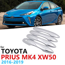 Prius prime offers the best of both worlds: Exterior For Toyota Prius Xw50 2016 2017 2018 Chrome Side Door Handle Cover Trim Sticker Automotive