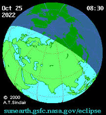 Sie dauert etwa zwei stunden. Sonnenfinsternis Vom 25 Oktober 2022 Wikipedia