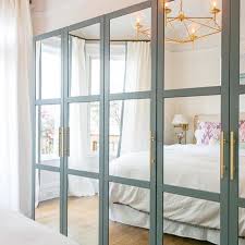 Ikea Hack Use A Mirrored Cabinet And Add Lattice Wood Painted To Make It Look Like Windows Glue On Th Chambre Ikea Ikea Penderie Pax Portes De Placard Miroir