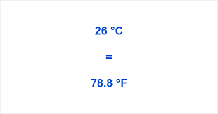 26 Celsius to Fahrenheit – What is 26 °C in °F?