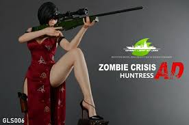 8 kg ( include package ) Green Leaf Studio 1 4 Zombie Crisis Gls 007 Huntress Ada Resin Statue Regular Aliexpress