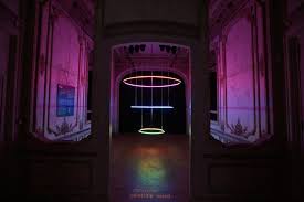 Kinetic Lights Circular Paris Elephant Paname 002 Circular Light Installation Lights Artist