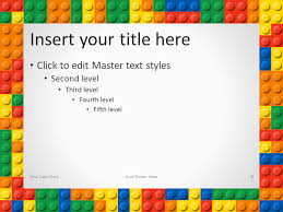 Professionally made to suit any achievement. Lego Powerpoint Template