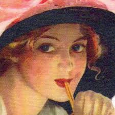 18mm Matte Amber AB Glass Button With Man in the Moon Design (1)