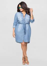 Denim Shirt Dress Plus Size Jeans Ashley Stewart Denim Shirt Dress Plus Size Shirt Dress Plus Size Outfits