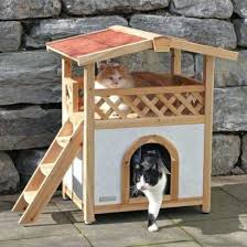 Jardin 22 Cabanes Exterieures Pour Nos Amis Les Chats Maisonnette Pour Chat Maison Chat Maison De Chat