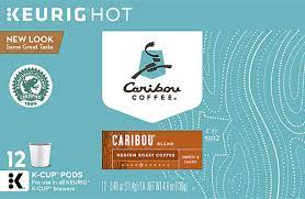 Roasted indonesian and central and south american beans offer a rich medium roast. Caribou Coffee Medium Roast K Cup Pods Caribou Blend 12 K Cups Vitacost