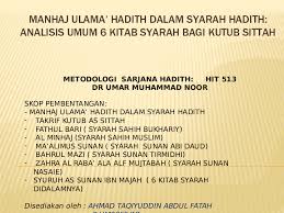 She arrives at the foothills of he details: Ppt Presentation Manhaj Ulama Hadith Dalam Syarah Hadith Pptx Ahmad Taqiyuddin Academia Edu