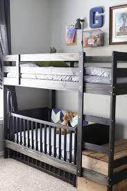 Part of many amazing kids' rooms across the planet, bunk beds bring with them a multitude of advantages. Comfort Simplicity In A Room For Four Brothers Kids Bunk Beds Kid Beds Big Boy Room