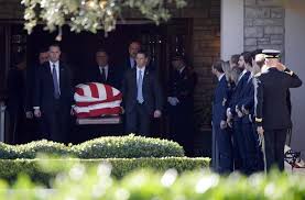 Note the two secret service at last count, at least 5 vip families received the special note at the d.c. Here S What We Know About The Funeral Arrangements For George H W Bush National News Us News