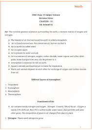 He failed to get the job though he was _____ for the interview. Cbse Class 6 Science Chapter 15 Air Around Us Revision Notes