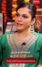 Isha Koppikar Spotted In The Loom Bestseller Kurta Set