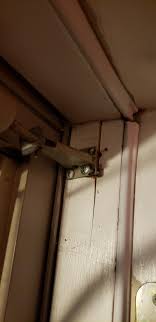 Besides that, you can have screen panels or glass panels as required. Whats The Best Way To Go About Fixing This The Wood Is Cracked In The Door Frame The Storm Door Is About To Fall Off Homerepair