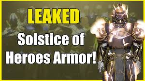 The return of the solstice of heroes event in destiny 2 means new sets of challenges and quest to fully upgrade your event armor for each of the three classes. Solstice Of Heroes Armor Leaked Youtube