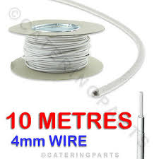 Subsequently, question is, can i use 10 3 wire for a stove? 10m X 4mm High Temperature Wiring For Electric Oven Heat Temp Resistant Wire Ebay