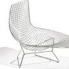 The first versions of bertoia's wire chairs were made with the edges comprised of two thin wires, welded together on either side of the mesh seat. 1