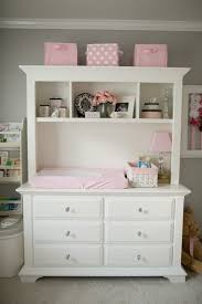Soft And Elegant Gray And Pink Nursery Project Nursery Baby Changing Tables Baby Changing Table Dresser Baby Changing Table