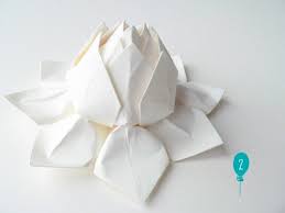 Liens Cheris Les Fleurs Pliage Serviette Fleur Pliage Serviette Lotus En Papier