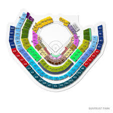 guide to suntrust park seating chart concerts atl