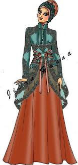 Ada berbagai macam desain baju pengantin wanita muslimah yang bisa anda kenakan. Sketsa Desain Kebaya Ds Pe 32 Model Pakaian Hijab Model Pakaian Desain Abaya