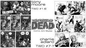 What do i mean by comic book art styles? Comic The Walking Dead Art Styles Moore Vs Adlard Thewalkingdead