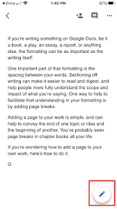 I created this google docs kindle ebook template that you're welcome to use. How To Add A Page On Google Docs On Desktop Or Mobile