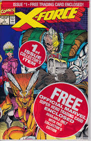 X Force 1 1st Series 1991deadpool Card August 1991 Etsy In 2020 X Force Comics Star Comics