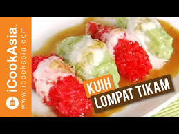 *lapisan bawah :62 g tepung beras ( 8 sb ). Resepi Kuih Lompat Tikam Try Masak Icookasia Youtube